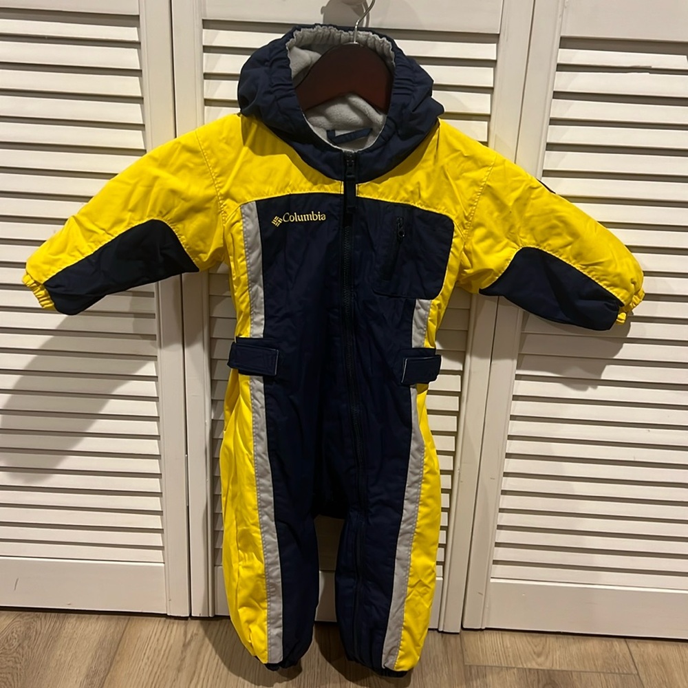 Columbia Baby Hooded Snowsuit Size 18 months